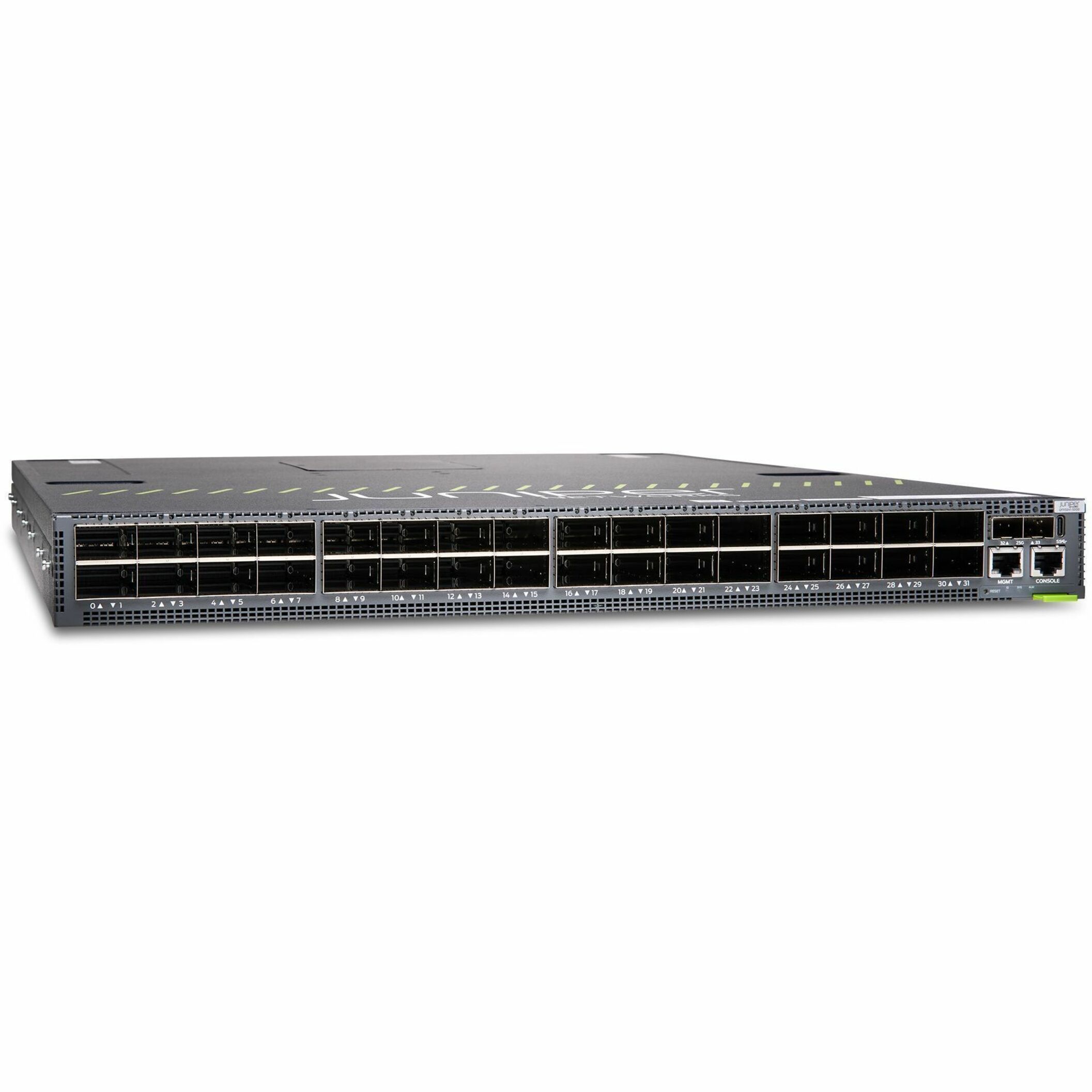 Juniper QFX5241-32OD Switch Chassis - Manageable - 800 Gigabit Ethernet - 3 Layer Supported - 1381 W Power Consumption - Optical Fiber - 1U - Rack-mountable - 1 Year Limited Warranty - TAA Compliant
